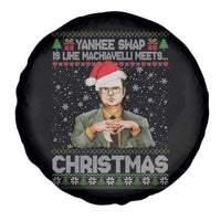 Funny Christmas Office Movie Spare Tire Cover Yankee Swap Is Like Machiavelli Meets Christmas - Wonder Print Shop