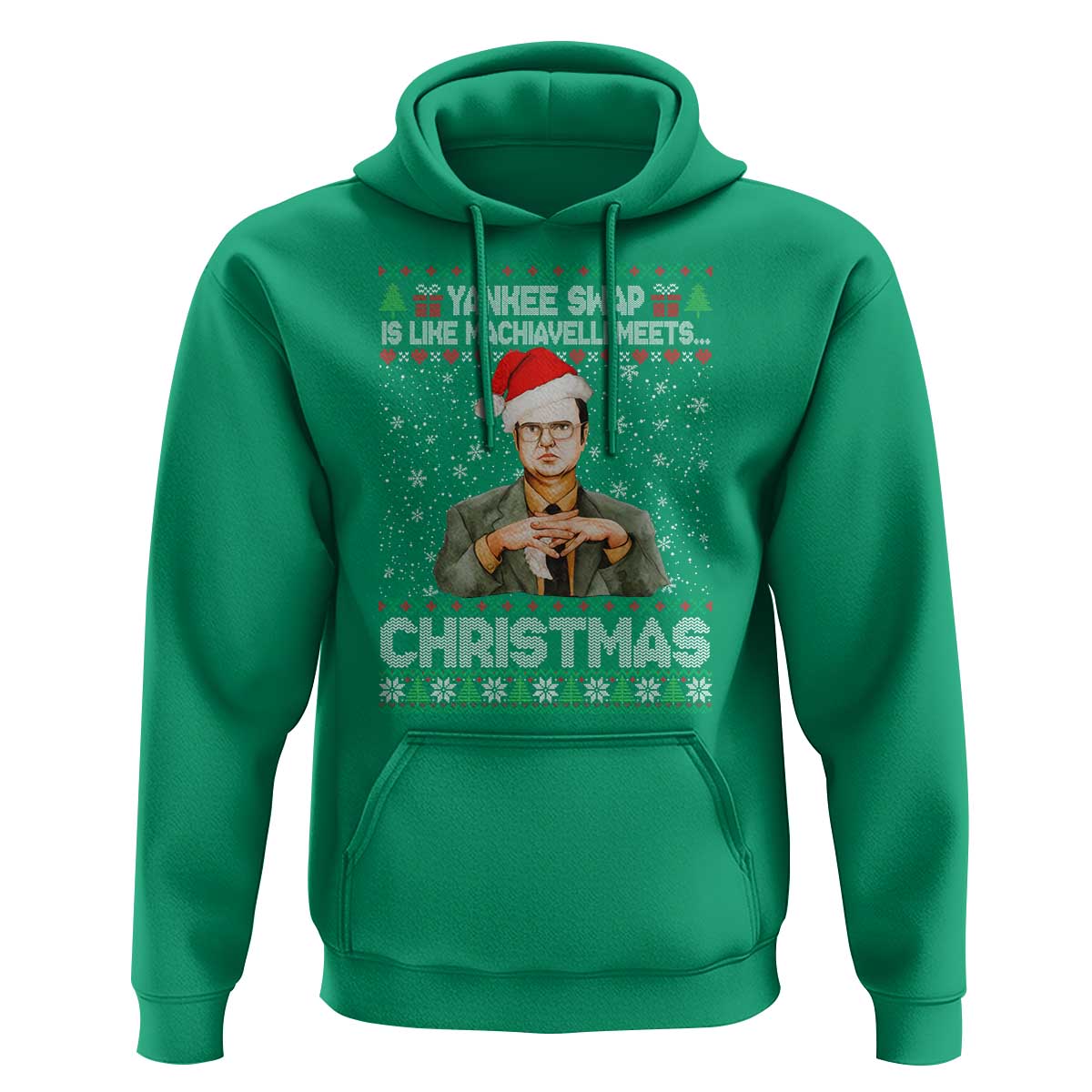 Funny Christmas The Office Movie Hoodie Yankee Swap Is Like Machiavelli Meets Christmas - Wonder Print Shop