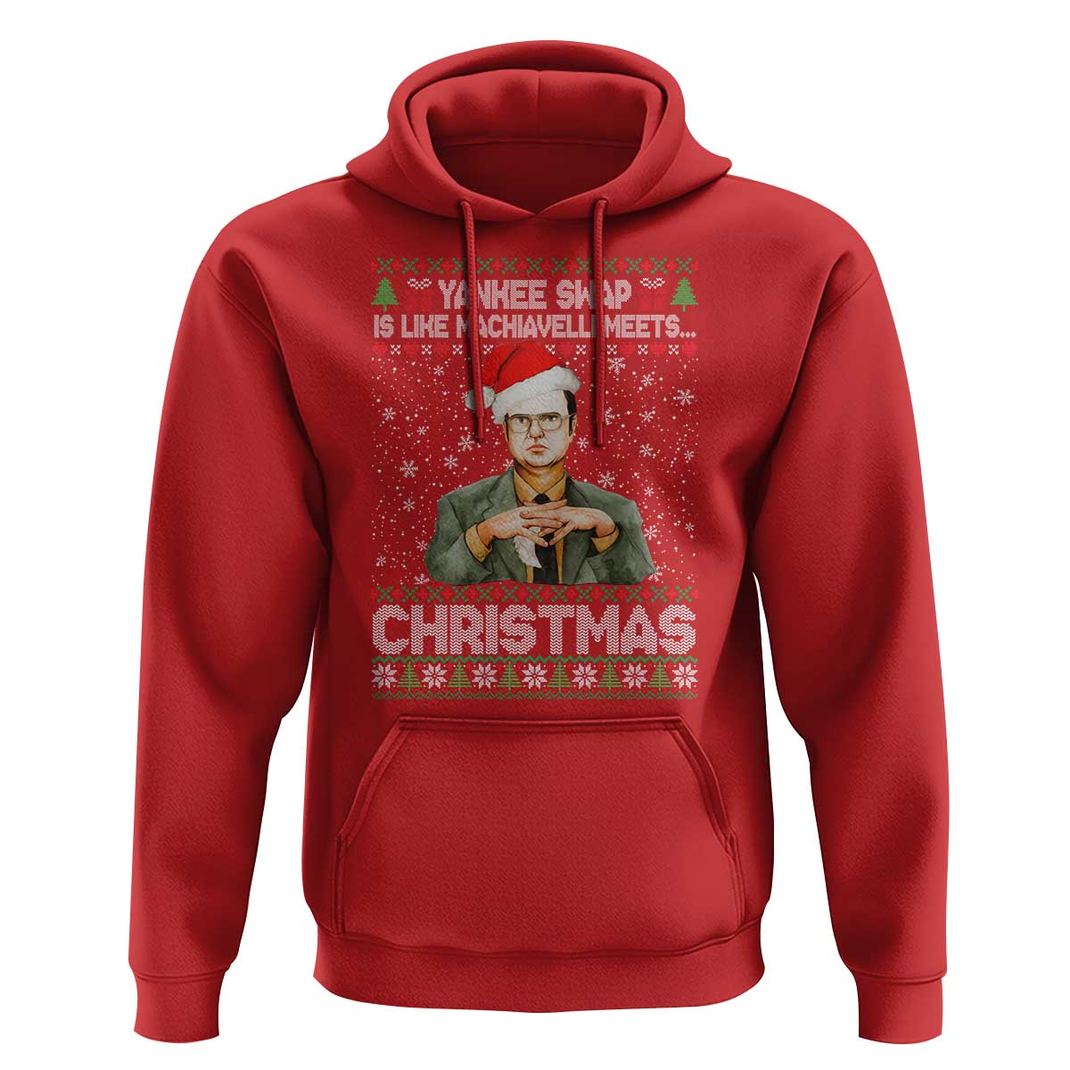 Funny Christmas The Office Movie Hoodie Yankee Swap Is Like Machiavelli Meets Christmas - Wonder Print Shop