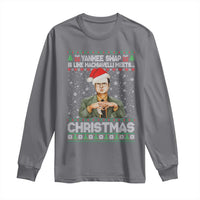 Funny Christmas The Office Movie Long Sleeve Shirt Yankee Swap Is Like Machiavelli Meets Christmas - Wonder Print Shop