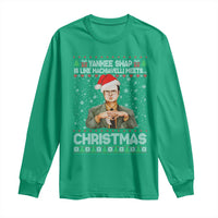 Funny Christmas The Office Movie Long Sleeve Shirt Yankee Swap Is Like Machiavelli Meets Christmas - Wonder Print Shop