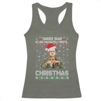 Funny Christmas The Office Movie Racerback Tank Top Yankee Swap Is Like Machiavelli Meets Christmas - Wonder Print Shop