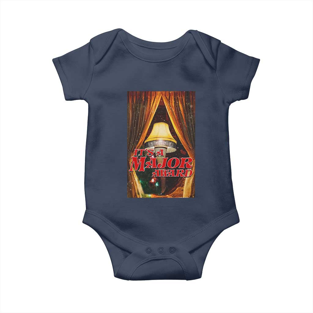 Funny Christmas Movie It Is A Major Award Baby Onesie Italian Leg Lamp - Wonder Print Shop