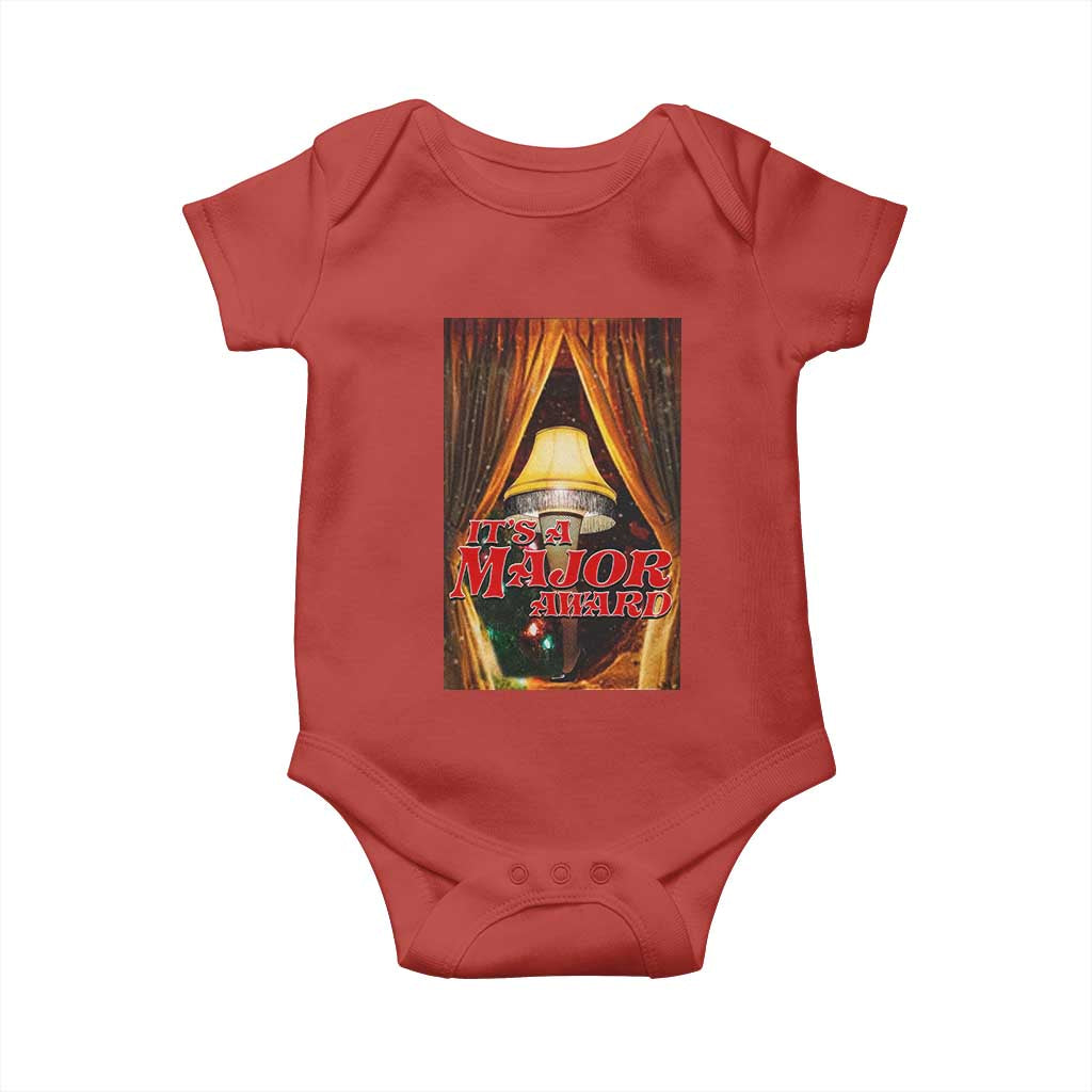 Funny Christmas Movie It Is A Major Award Baby Onesie Italian Leg Lamp - Wonder Print Shop