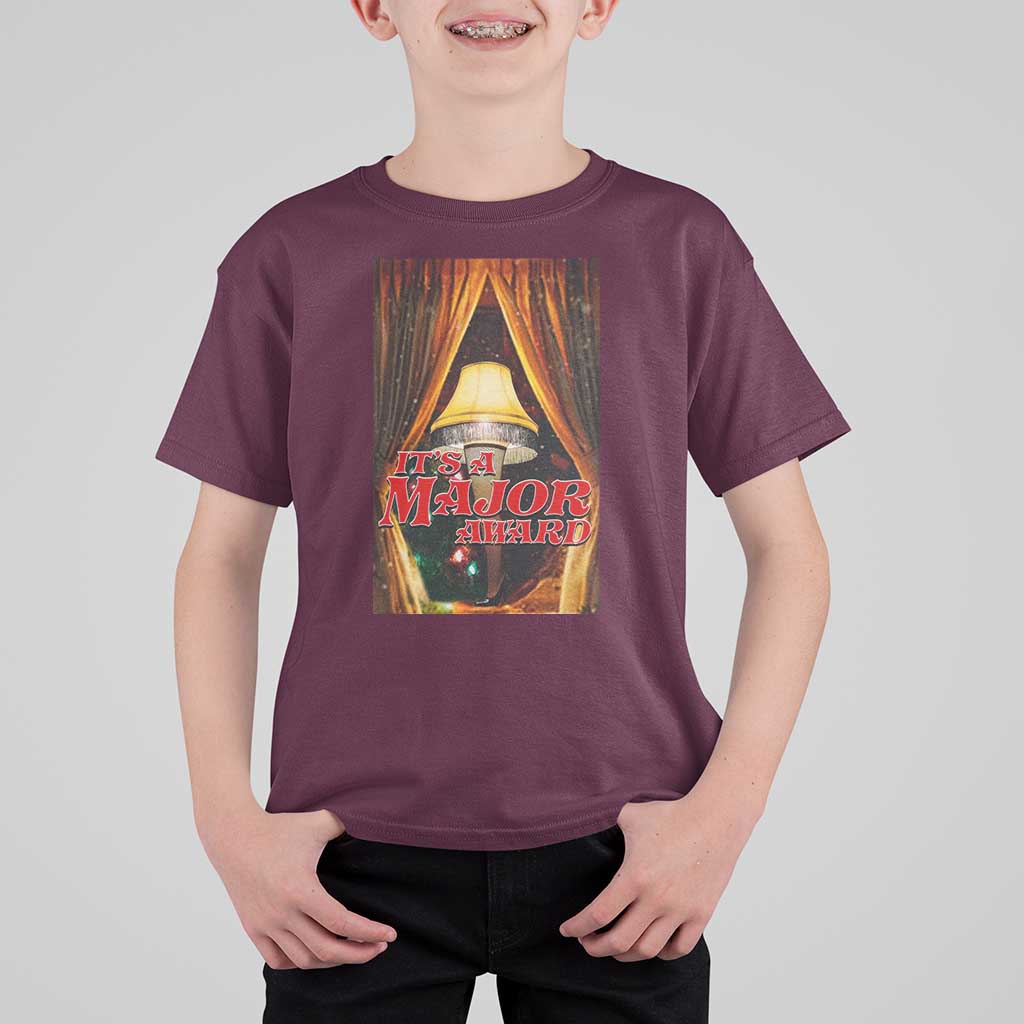 Funny Christmas Movie It Is A Major Award T Shirt For Kid Italian Leg Lamp - Wonder Print Shop