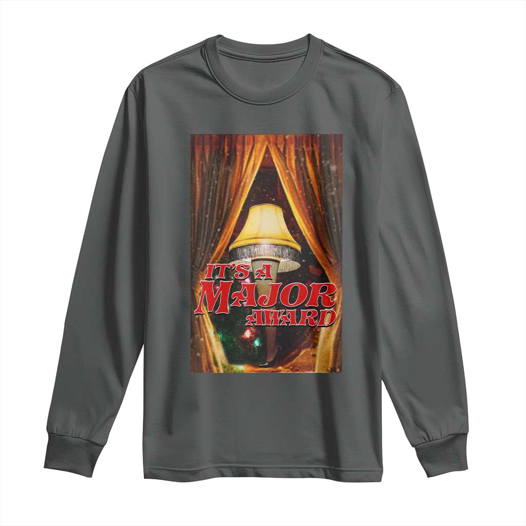 Funny Christmas Movie It Is A Major Award Long Sleeve Shirt Italian Leg Lamp - Wonder Print Shop