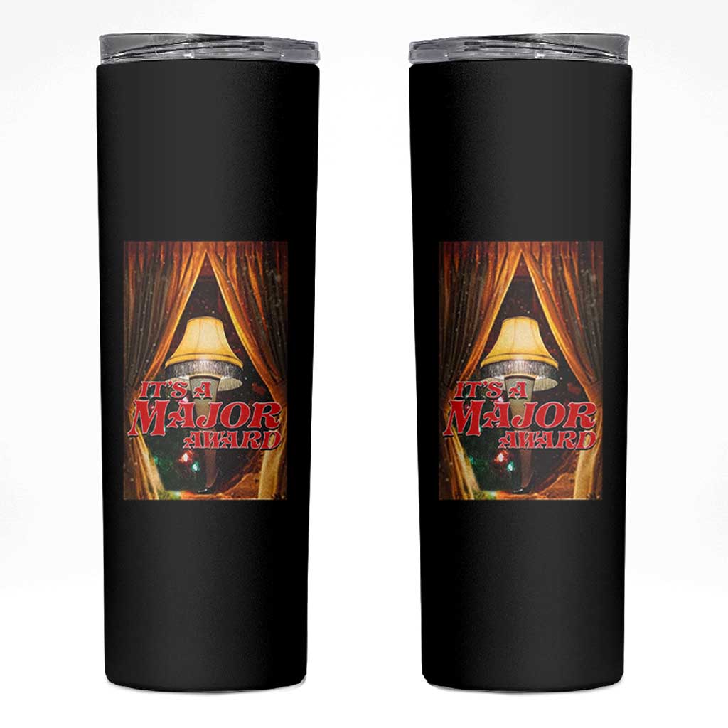Funny Christmas Movie It Is A Major Award Skinny Tumbler Italian Leg Lamp - Wonder Print Shop