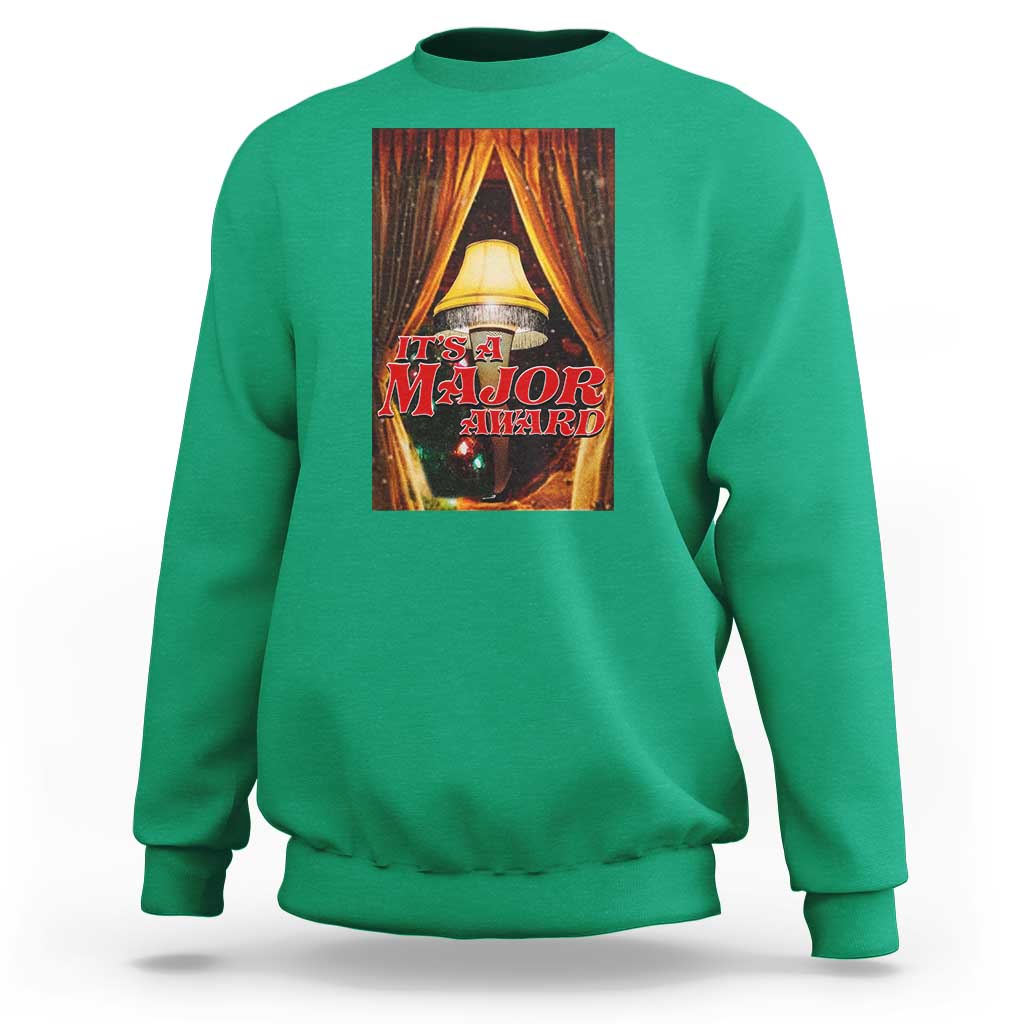 Funny Christmas Movie It Is A Major Award Sweatshirt Italian Leg Lamp - Wonder Print Shop