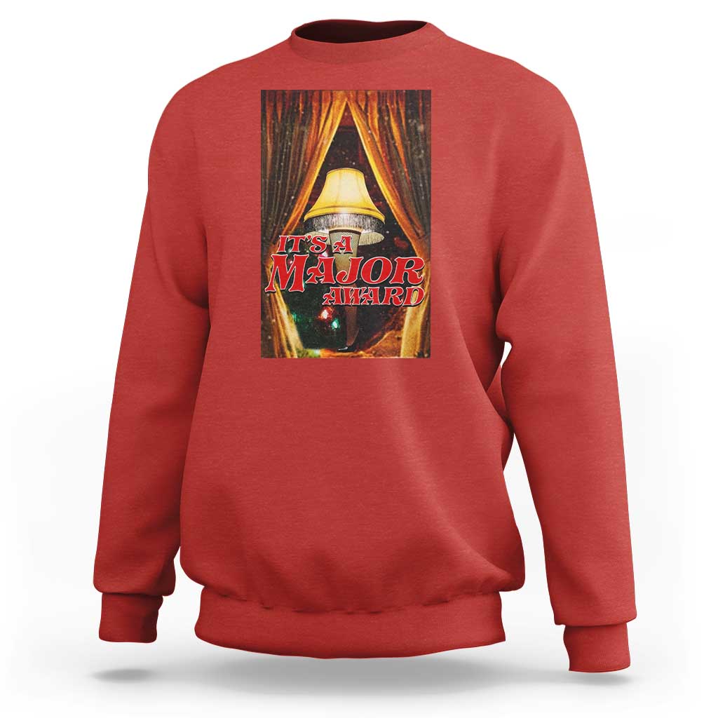 Funny Christmas Movie It Is A Major Award Sweatshirt Italian Leg Lamp - Wonder Print Shop