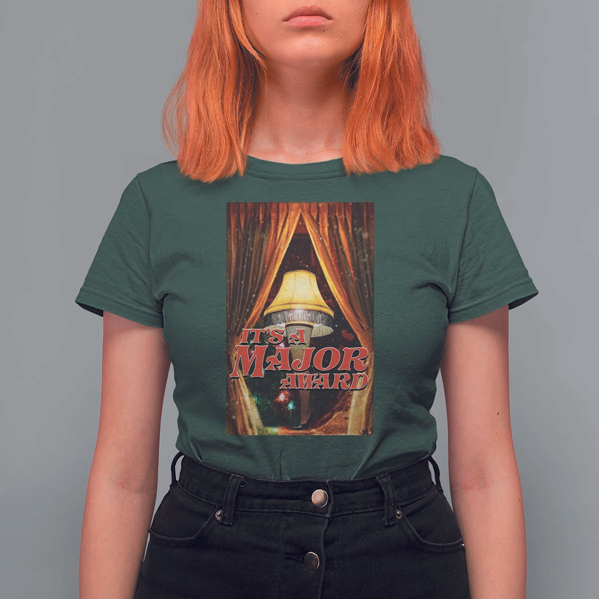 Funny Christmas Movie It Is A Major Award T Shirt For Women Italian Leg Lamp - Wonder Print Shop