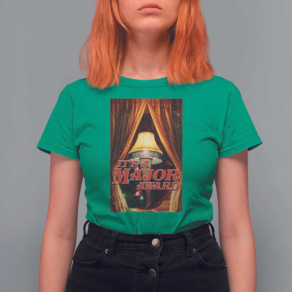 Funny Christmas Movie It Is A Major Award T Shirt For Women Italian Leg Lamp - Wonder Print Shop