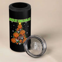 Christmas Basketball Merry Swishmas 4 in 1 Can Cooler Tumbler Basketball Xmas Tree - Wonder Print Shop
