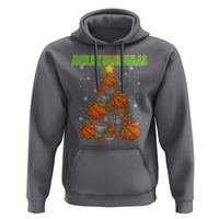 Christmas Basketball Merry Swishmas Hoodie Basketball Xmas Tree - Wonder Print Shop