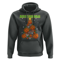 Christmas Basketball Merry Swishmas Hoodie Basketball Xmas Tree - Wonder Print Shop