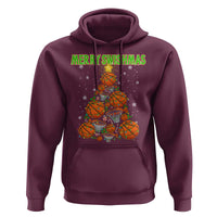 Christmas Basketball Merry Swishmas Hoodie Basketball Xmas Tree - Wonder Print Shop