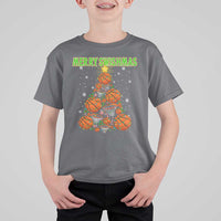 Christmas Basketball Merry Swishmas T Shirt For Kid Basketball Xmas Tree - Wonder Print Shop