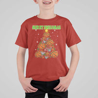 Christmas Basketball Merry Swishmas T Shirt For Kid Basketball Xmas Tree - Wonder Print Shop