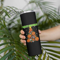 Christmas Basketball Merry Swishmas Skinny Tumbler Basketball Xmas Tree - Wonder Print Shop