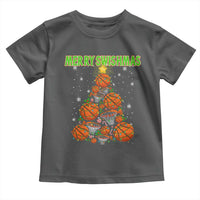 Christmas Basketball Merry Swishmas Toddler T Shirt Basketball Xmas Tree - Wonder Print Shop
