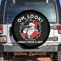 Funny Christmas Santa Oh Look Nobody Gives A Shit Spare Tire Cover - Wonder Print Shop