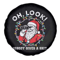Funny Christmas Santa Oh Look Nobody Gives A Shit Spare Tire Cover - Wonder Print Shop