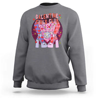 Funny Galentine Girls Club Sweatshirt Galentine's Day Chunky Heels Platform