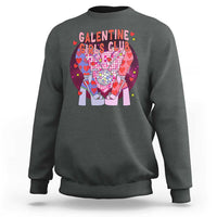 Funny Galentine Girls Club Sweatshirt Galentine's Day Chunky Heels Platform