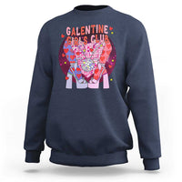 Funny Galentine Girls Club Sweatshirt Galentine's Day Chunky Heels Platform