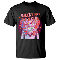Funny Galentine Girls Club T Shirt Galentine's Day Chunky Heels Platform