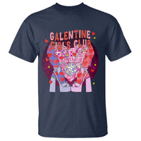 Funny Galentine Girls Club T Shirt Galentine's Day Chunky Heels Platform