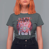 Funny Galentine Girls Club T Shirt For Women Galentine's Day Chunky Heels Platform