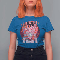 Funny Galentine Girls Club T Shirt For Women Galentine's Day Chunky Heels Platform