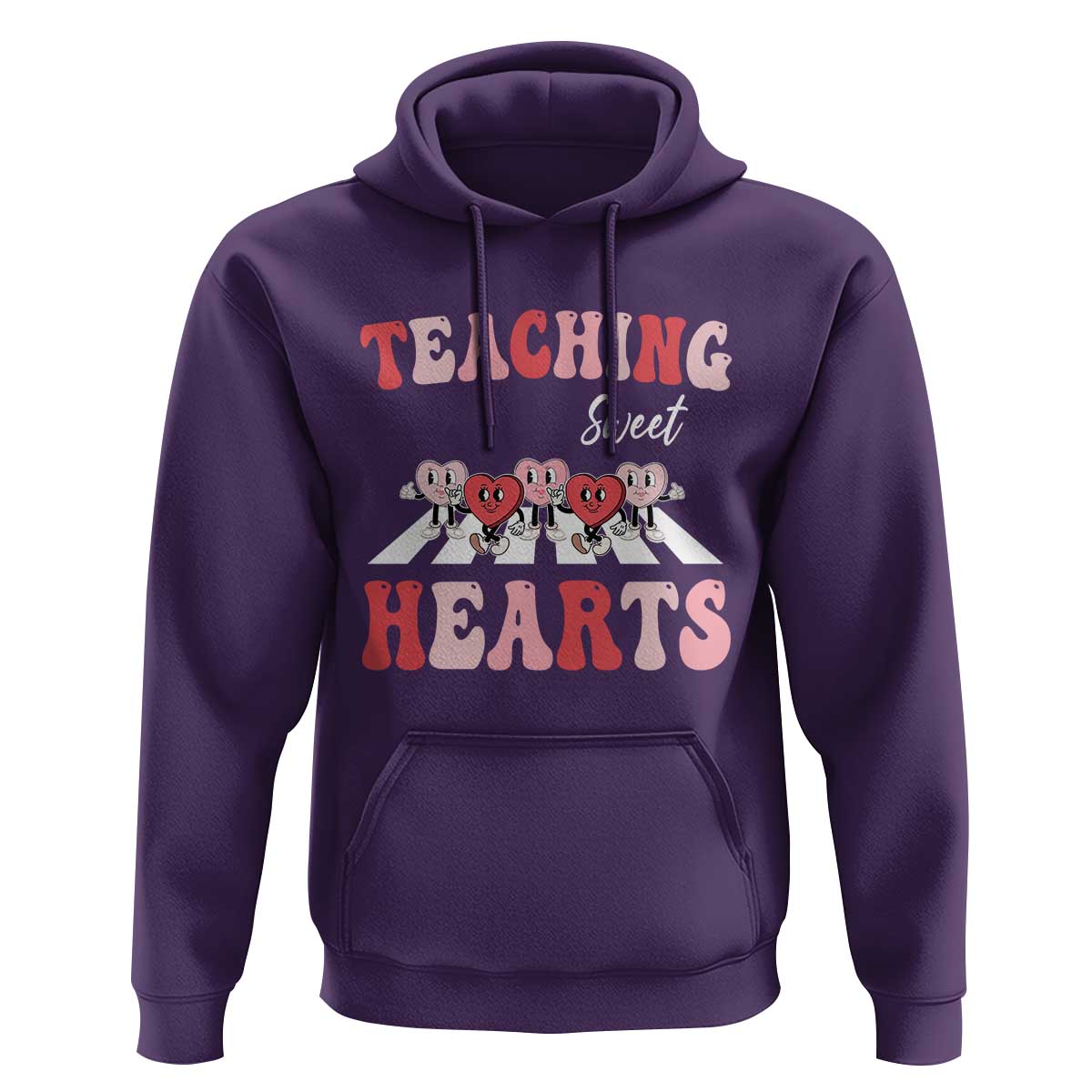 Funny Valentine's Day Teacher Hoodie Teaching Sweet Hearts Cute Student Hearts