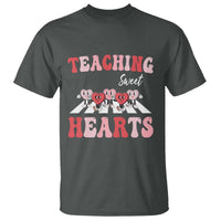 Funny Valentine's Day Teacher T Shirt Teaching Sweet Hearts Cute Student Hearts