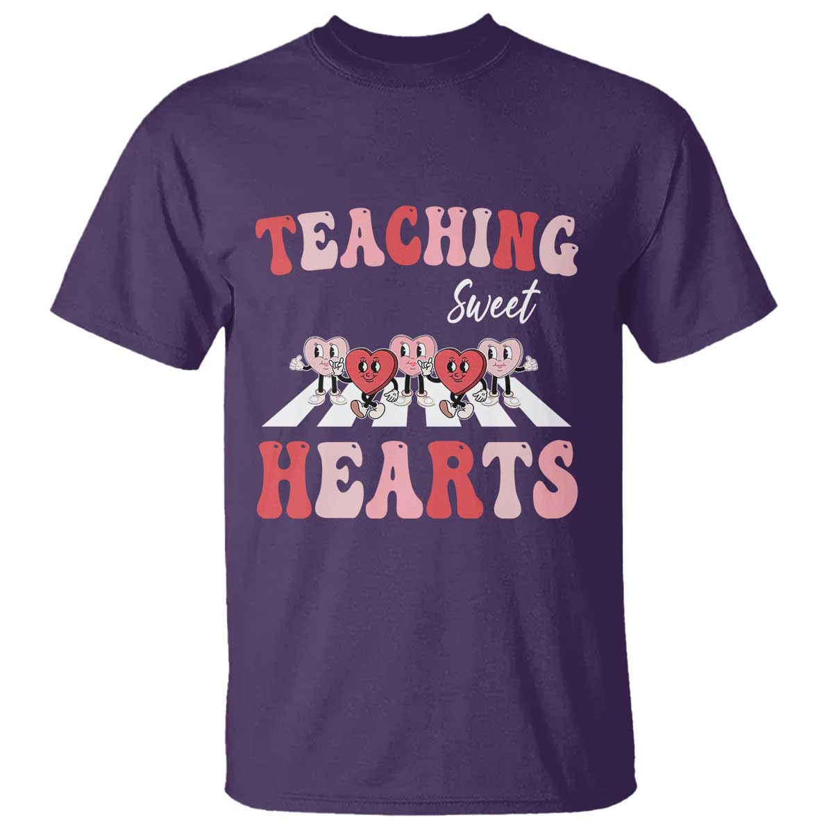 Funny Valentine's Day Teacher T Shirt Teaching Sweet Hearts Cute Student Hearts