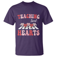 Funny Valentine's Day Teacher T Shirt Teaching Sweet Hearts Cute Student Hearts
