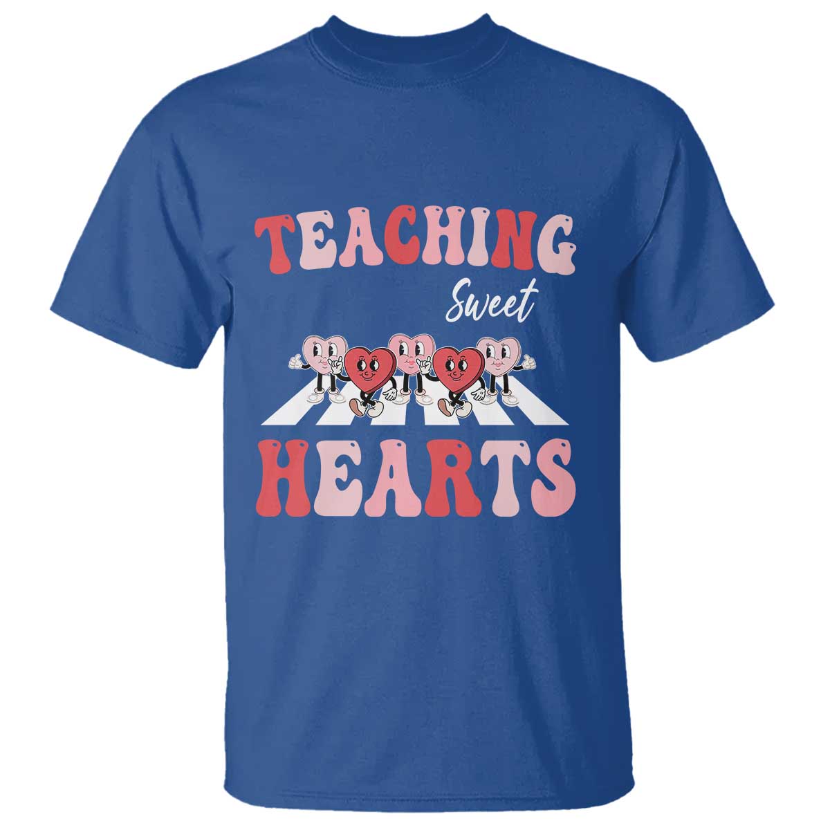 Funny Valentine's Day Teacher T Shirt Teaching Sweet Hearts Cute Student Hearts