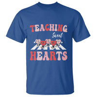 Funny Valentine's Day Teacher T Shirt Teaching Sweet Hearts Cute Student Hearts