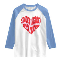 Funny Valentine's Day Sweet Heart Club Raglan Shirt