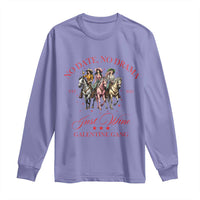 Funny Galentine's Day Long Sleeve Shirt No Date No Drama Just Wine Galentine Gang
