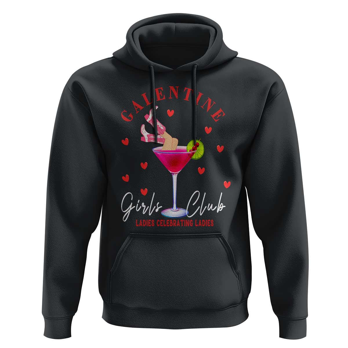 Funny Galentine's Day Hoodie Galentine Girls Club Ladies Celebrating Ladies