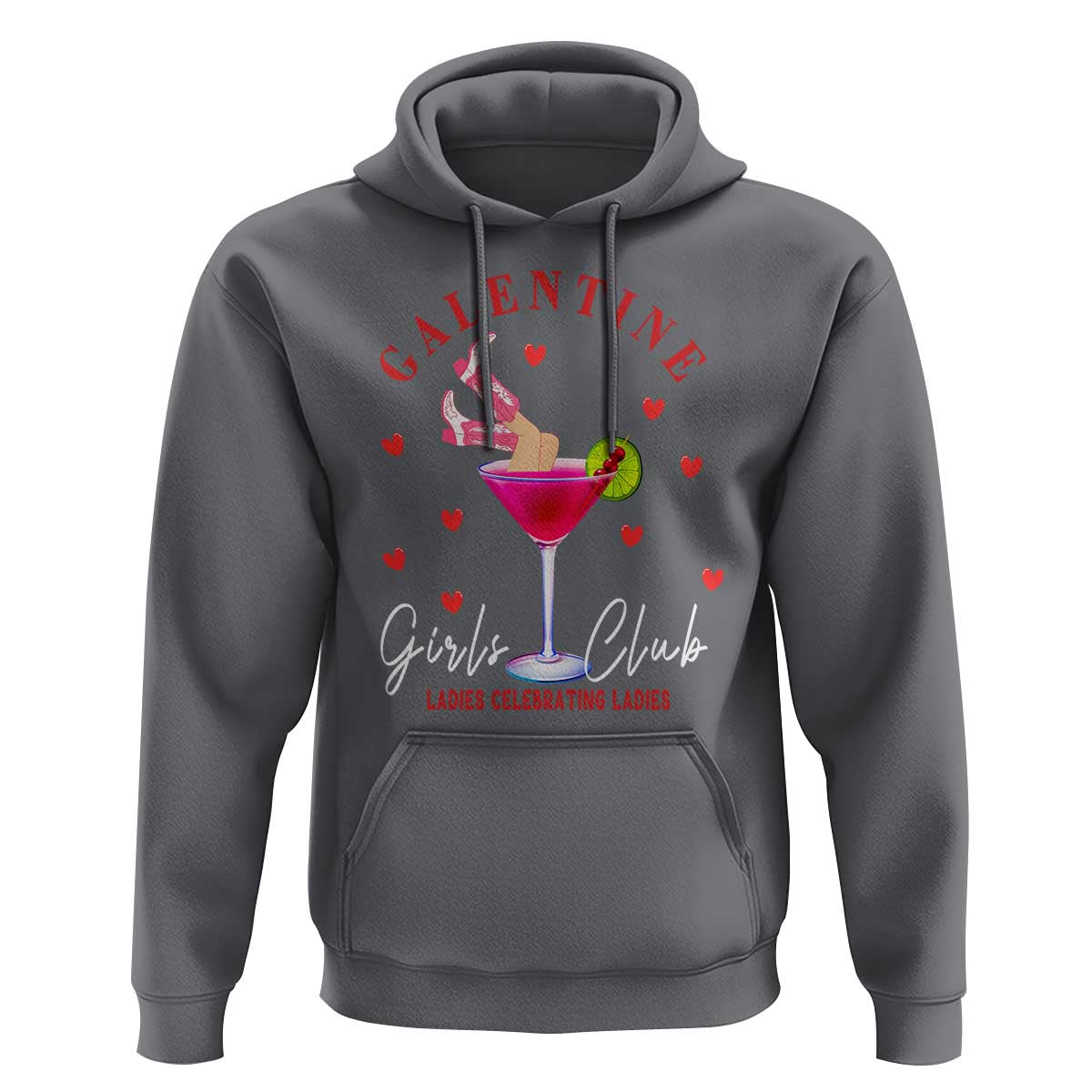 Funny Galentine's Day Hoodie Galentine Girls Club Ladies Celebrating Ladies