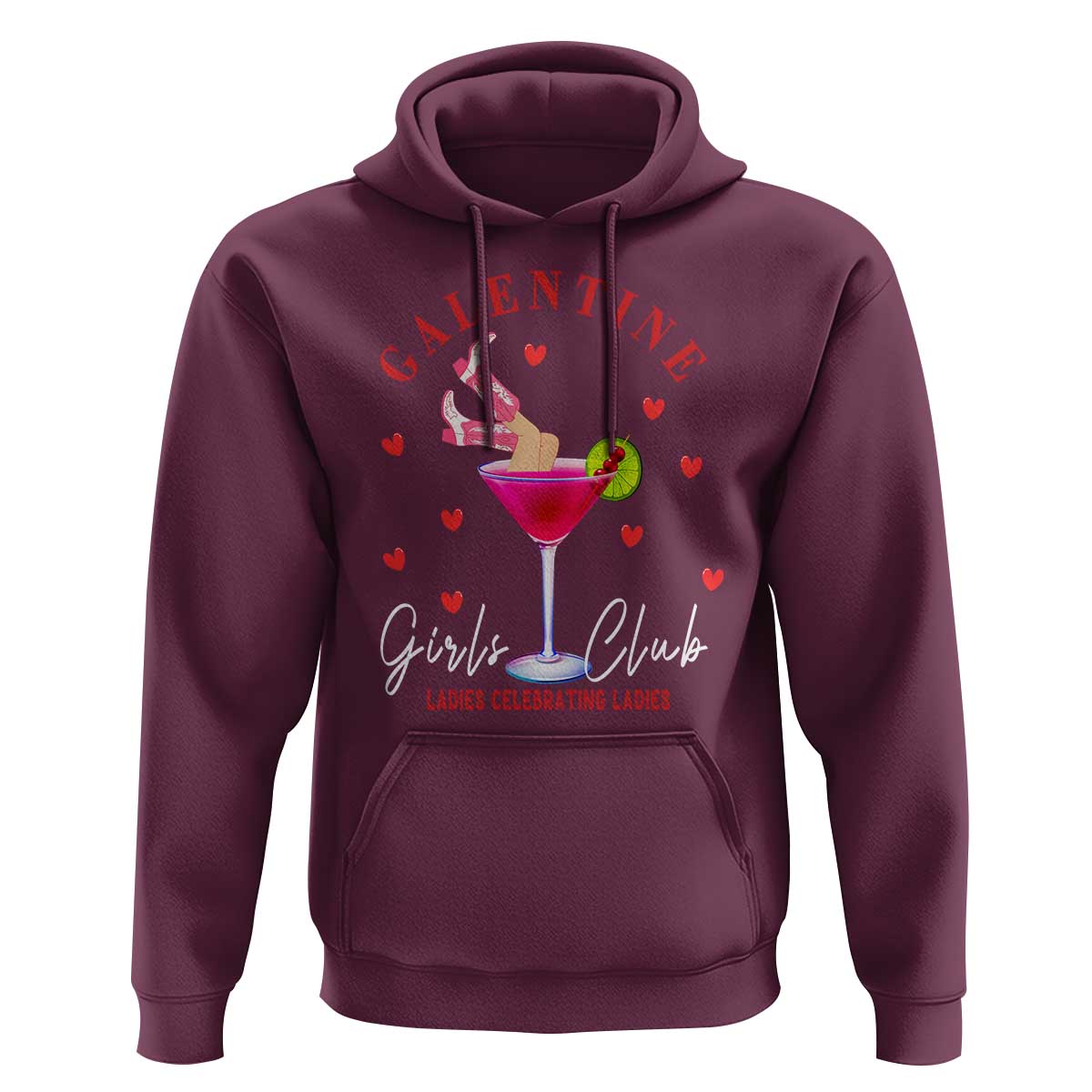 Funny Galentine's Day Hoodie Galentine Girls Club Ladies Celebrating Ladies