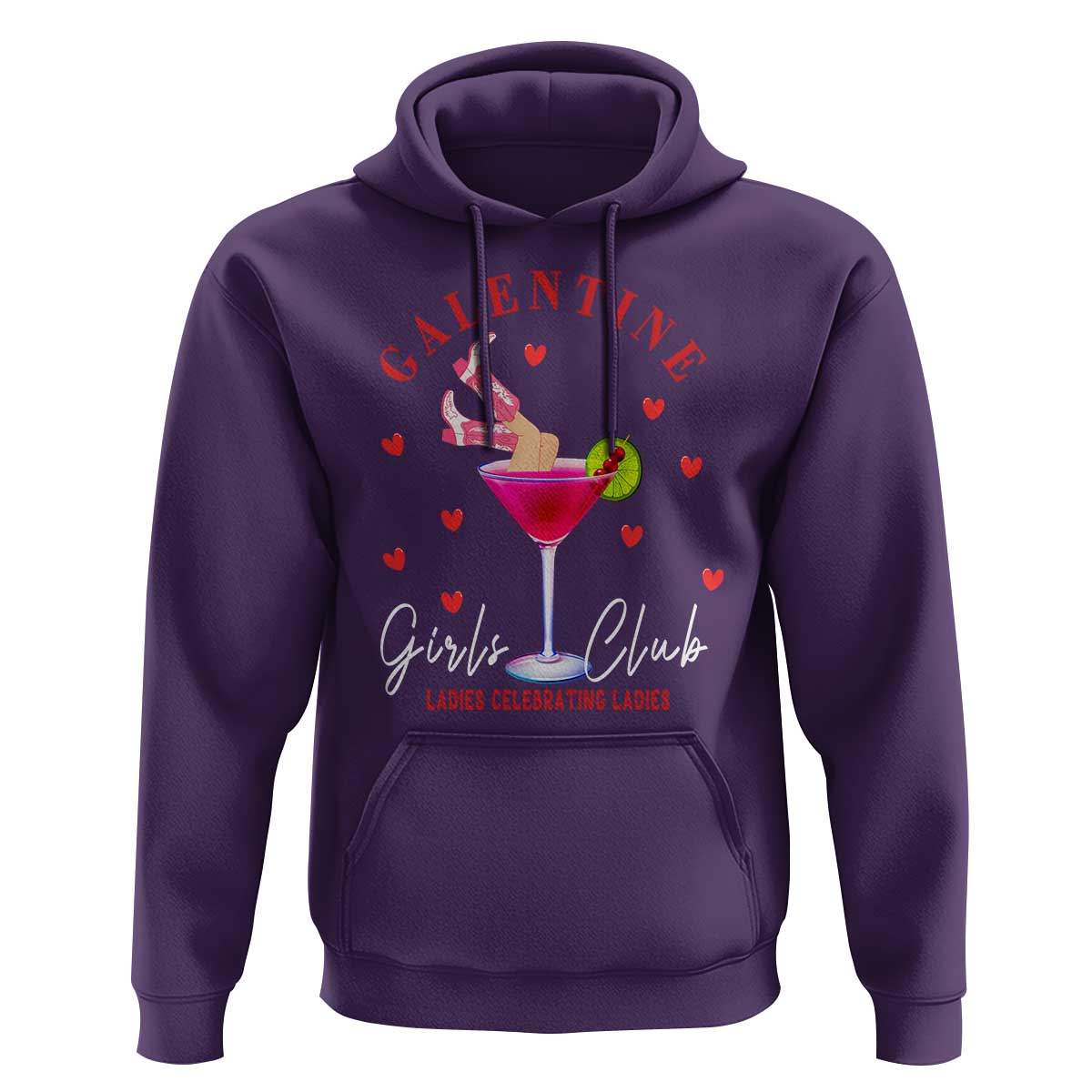 Funny Galentine's Day Hoodie Galentine Girls Club Ladies Celebrating Ladies