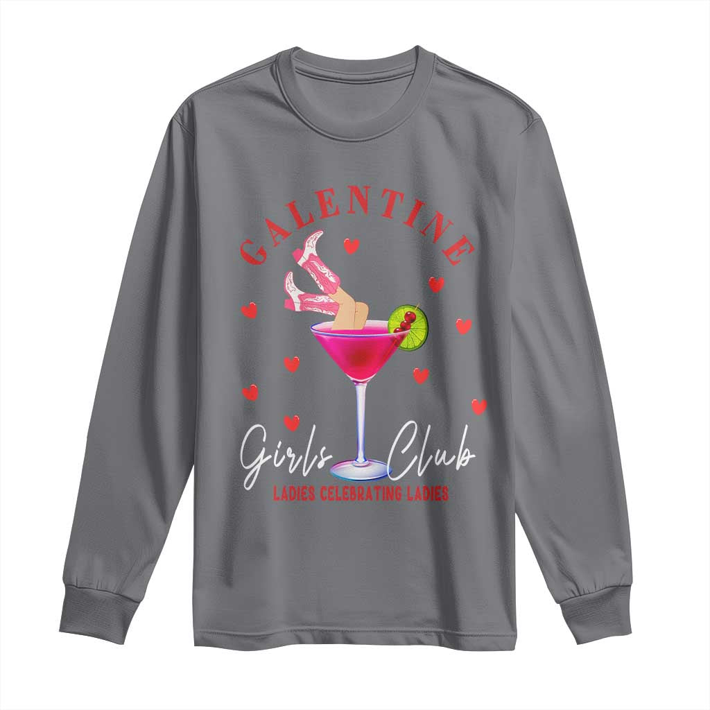 Funny Galentine's Day Long Sleeve Shirt Galentine Girls Club Ladies Celebrating Ladies