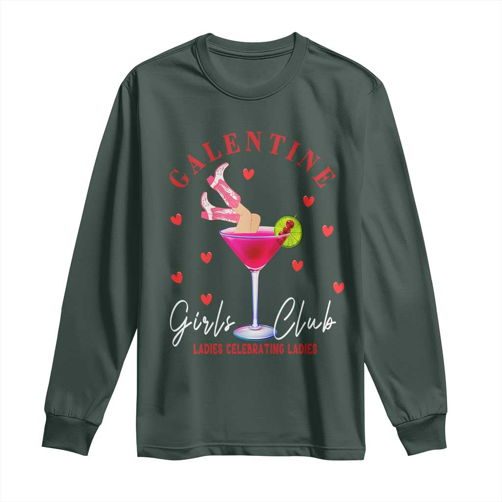 Funny Galentine's Day Long Sleeve Shirt Galentine Girls Club Ladies Celebrating Ladies