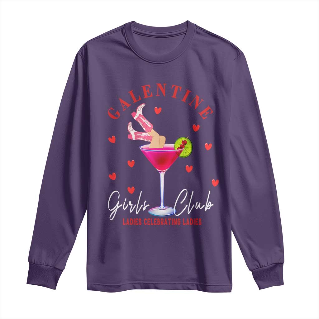 Funny Galentine's Day Long Sleeve Shirt Galentine Girls Club Ladies Celebrating Ladies
