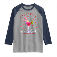 Funny Galentine's Day Raglan Shirt Galentine Girls Club Ladies Celebrating Ladies
