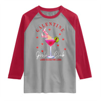 Funny Galentine's Day Raglan Shirt Galentine Girls Club Ladies Celebrating Ladies