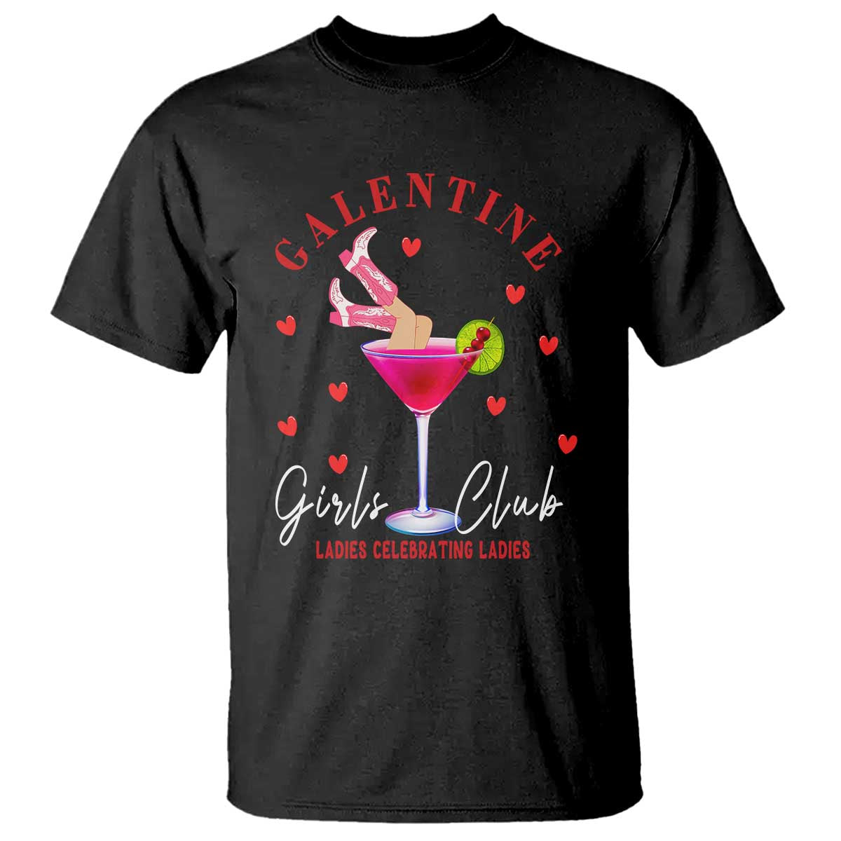 Funny Galentine's Day T Shirt Galentine Girls Club Ladies Celebrating Ladies